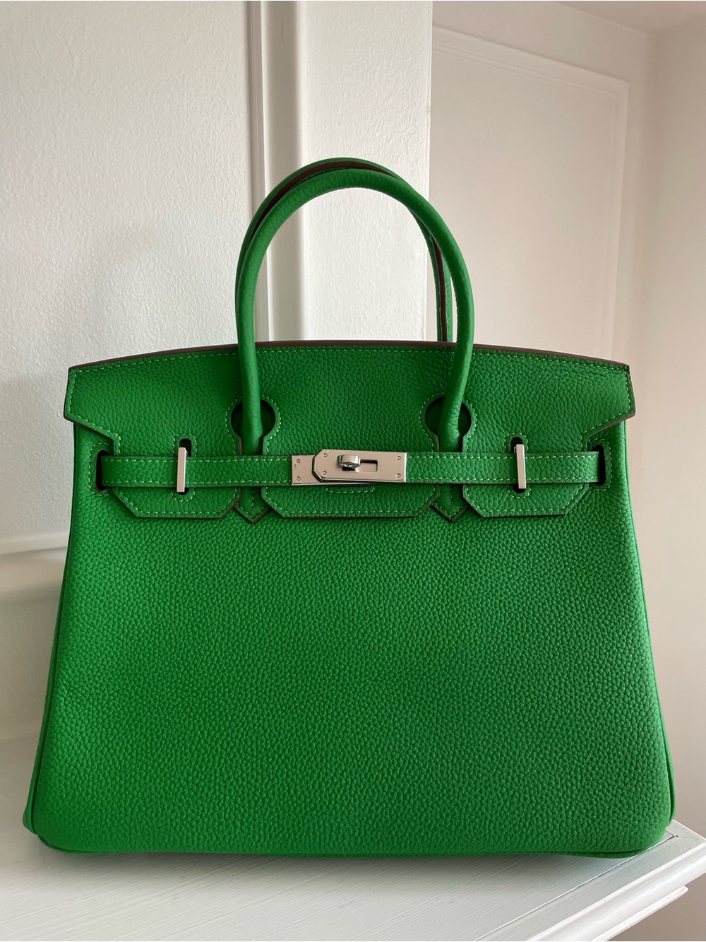 The Ellington 30 - Green - Top-Handle Satchel Bag - Picture 2 of 11